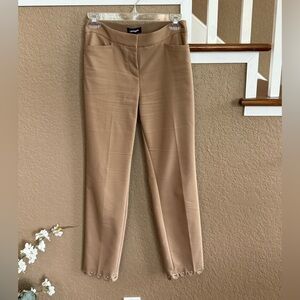 Express Tan Straight Leg Ankle Pants Professional Style